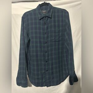 Men’s rag & bone plaid button down long sleeve shirt